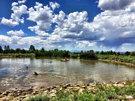 J2F Guest Ranch - Pond by the Lodge